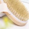 Portable Handheld Boar Bristle Bath Brush - Round Head Shower Back Scrubber