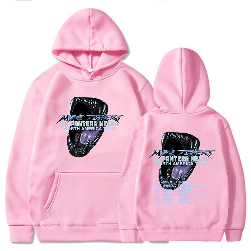 La Pantera Negra Tour Hoodies Myke Towers Rapper Printing Sweatshirts Hip Hop Streetwear Winter Fall Fleece Men Pullovers