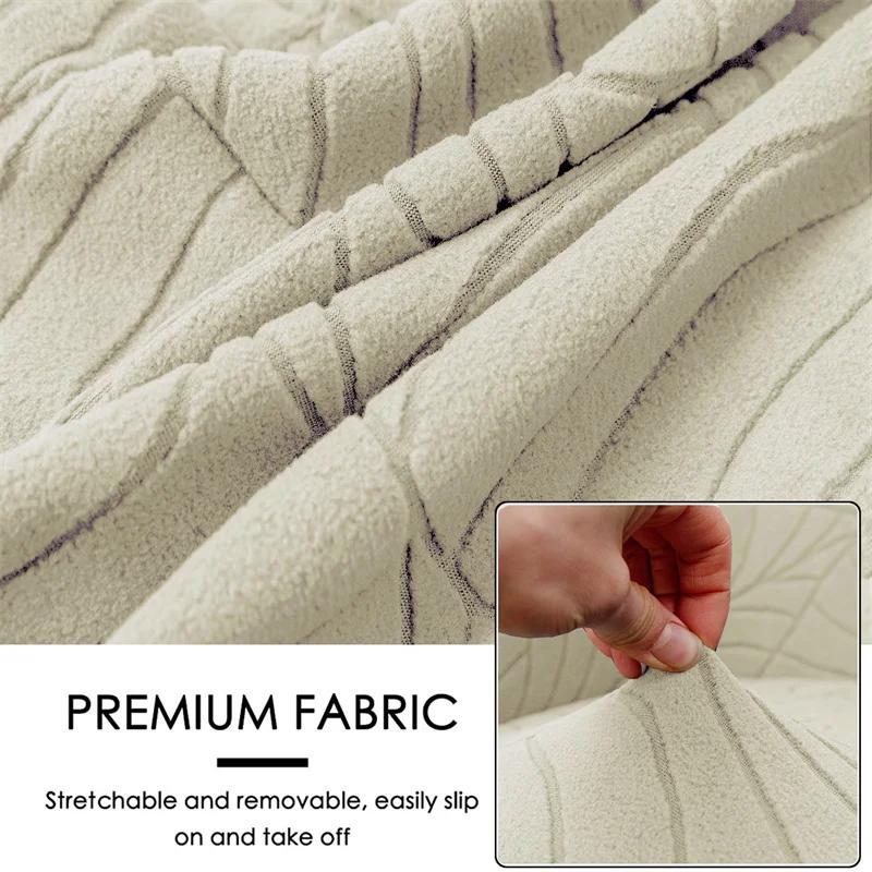 Jacquard Club Sesselbezug Einfarbig Stuhlhussen Stretch Sofabezüge Wohnzimmermöbel Schutz Abnehmbar