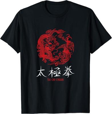 Nouveau T-shirt à Manches Courtes Taichi Master Tai Chi Chuan Méditation Chinoise Arts Martiaux