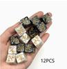 12 Counting Dice with Plus and Minus Symbols, 6 6 Black, Learning Dice for Kids