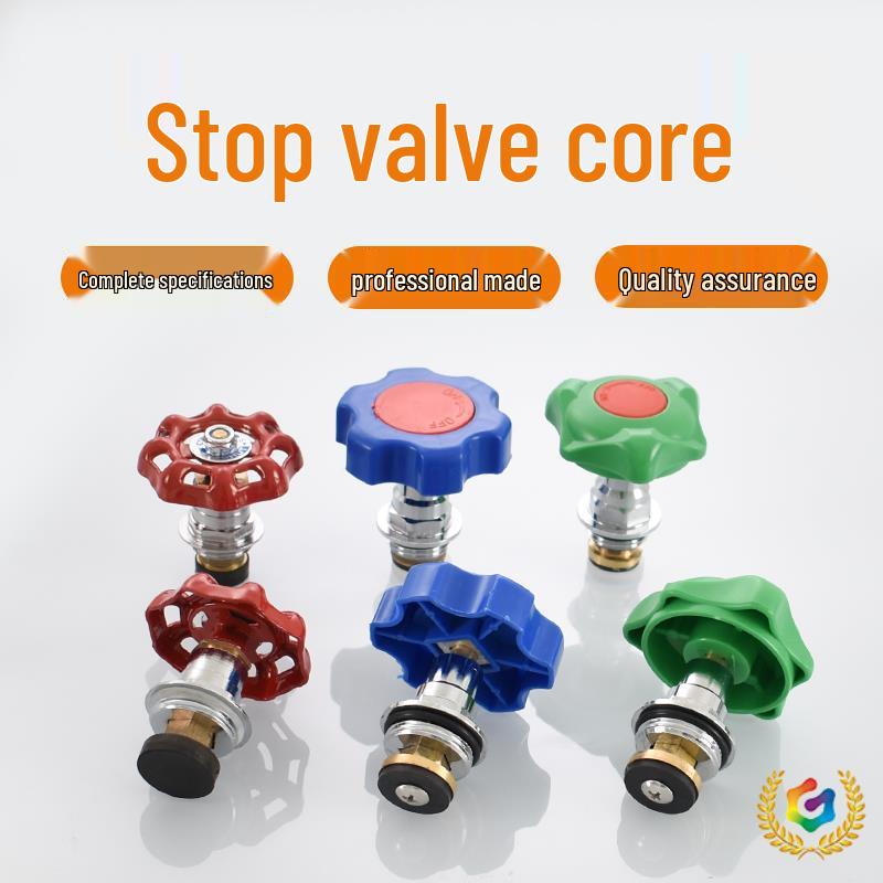 

PPR Stop Valve Core with PE Valve Threaded Switch, Red/Blue/Green Handle, 20mm, 25mm, 32mm, 40mm 20 Red Handle Valve Core