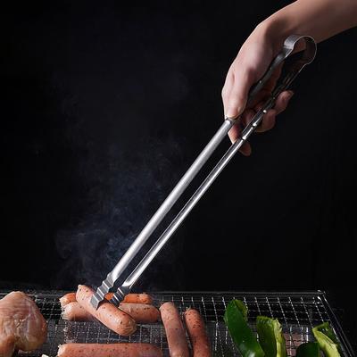 45 cm kleště na venkovní kempingový gril Extra dlouhé kuchyňské kleště Grilovací kleště Spony Nerezové kleště na vaření Grilování
