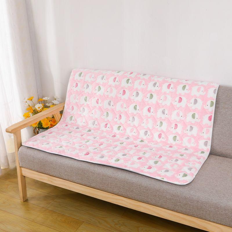 

Pet Overlay Small and Medium-Sized Dogs Mattress All Year Round Neutral Non Slip Waterproof Doghouse Cathouse Pet Supplies Dog Mat S code (35*45cm) Elephant Cushion-Pink