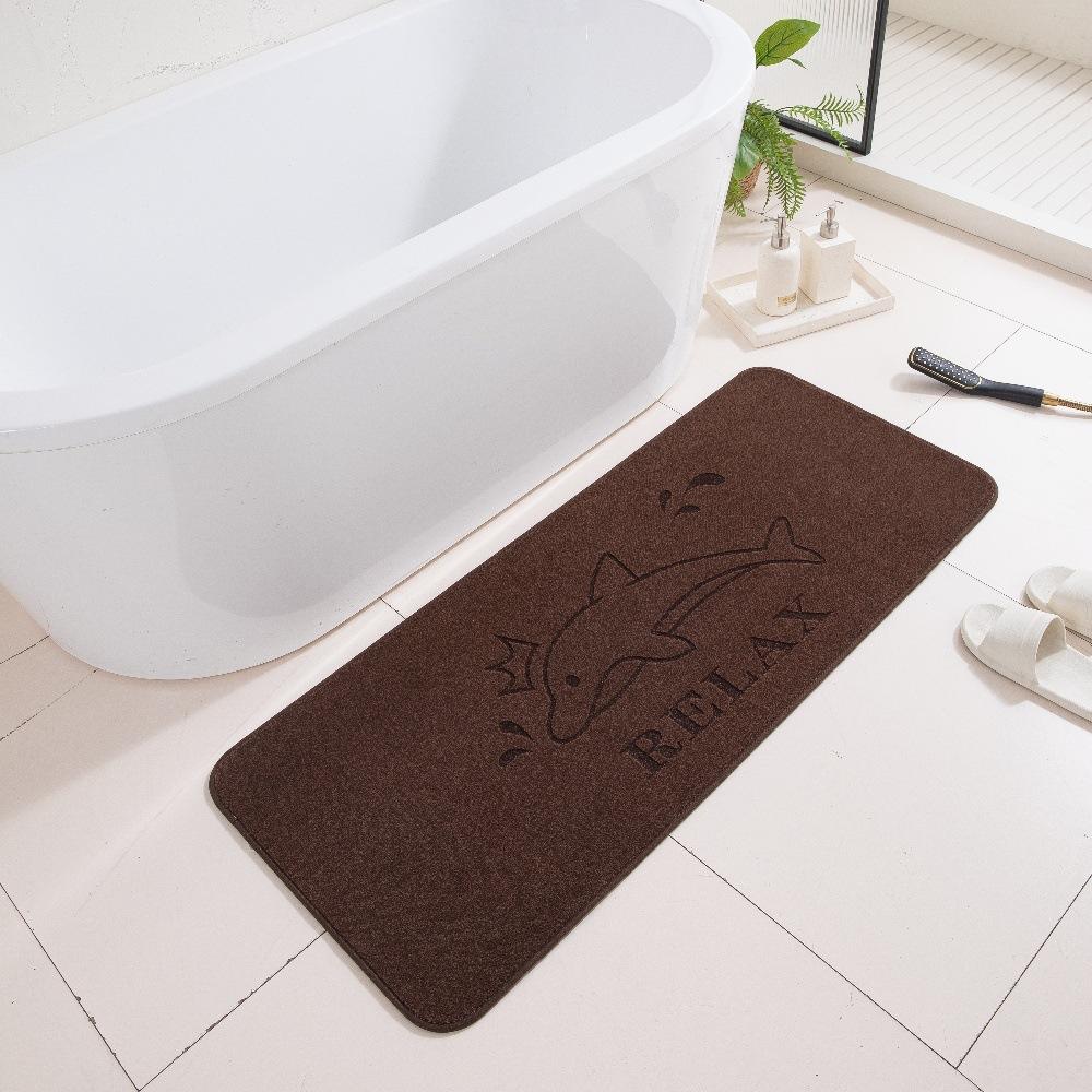 3D Carved Three-Dimensional Bathroom Floor Mat Bathroom Non-Slip Foot Mat Home Absorbent Carpet