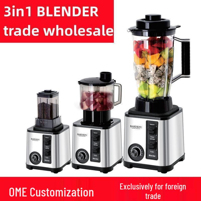 Stainless Steel Large Capacity Food Processor & Blender - Juicer, Mixer, and Meat Grinder