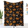 3D Printed Flannel Halloween Blanket Thickened Double-Layer Multifunctional Decorative Blanket Air Conditioning Blankets 150x200