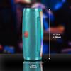 Portable Bluetooth Speaker with Colored LED Lights Outdoor 3D Stereo Bass Glow-in-the-dark Speaker FM/TF