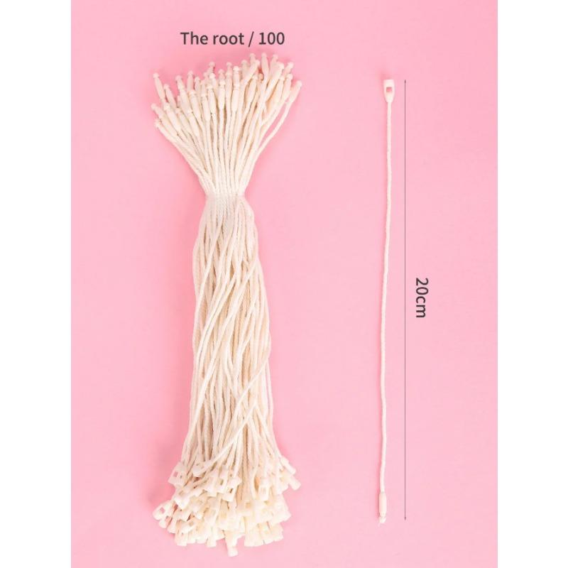 100pcs 20cm Polyester Strings for Christmas Pendants Xmas Tree Xmas Ball Tag Tool Christmas Drop Ornament Accessories