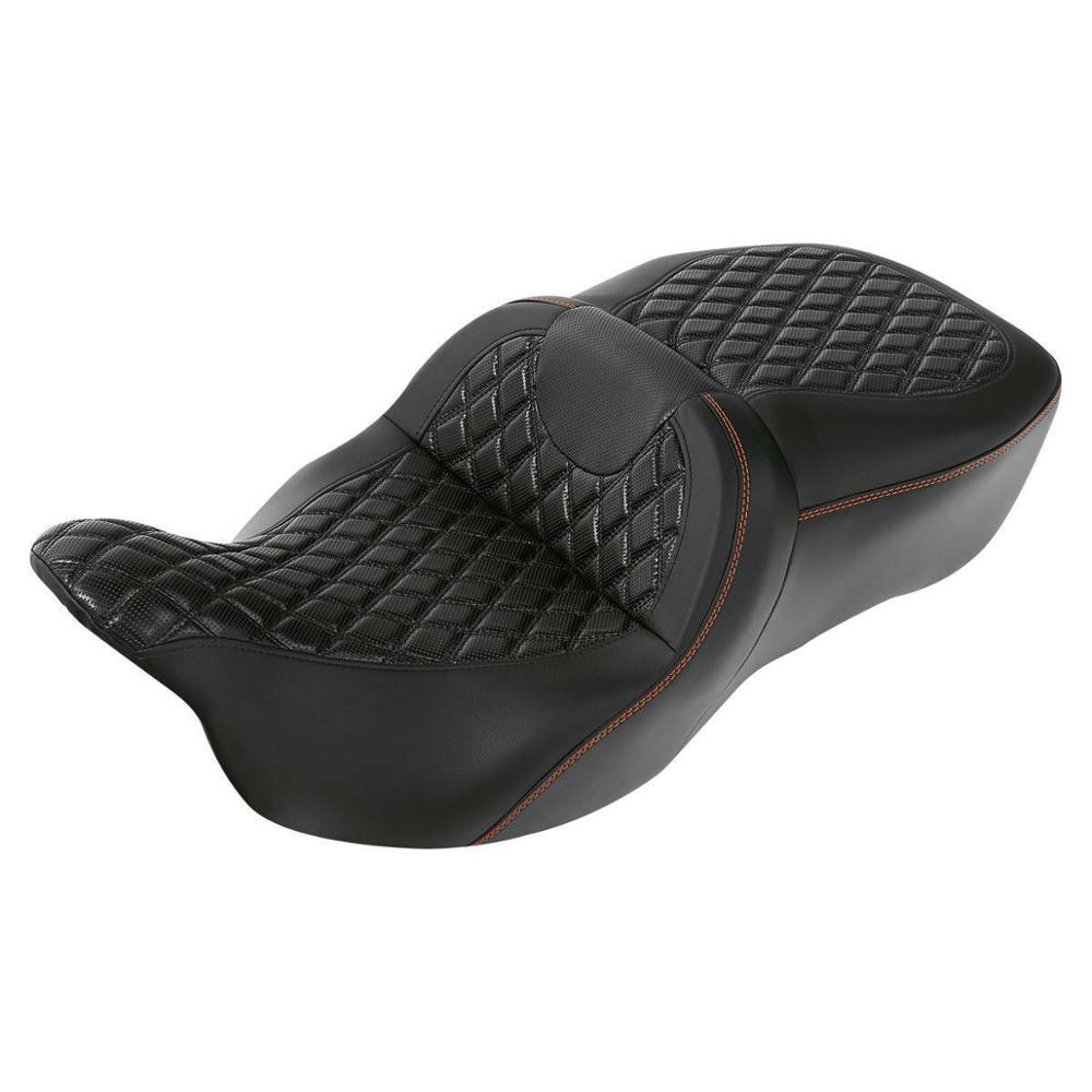 Motorcycle Driver Passenger Seat 2 Up For Harley Touring Road King Road Glide Street Glide CVO FLHR 2009-2023