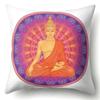 Buddha Head Eye Print Cushion Cover Case Buddhism Decorative Pillow Cover Polyester Home Hotel Car Decoration Pillowcase 45X45CM