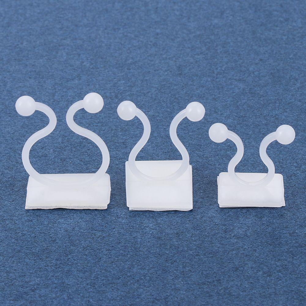 10/50PCS Invisible Climbing Wall Sticky Hook Plant Clip Wall Vines Rattan Clamp Greenhouse Bracket