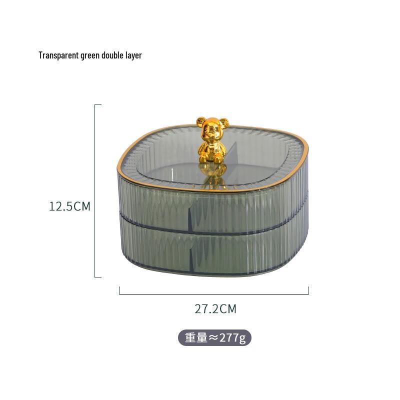 Festive Double-Layer Snack & Fruit Plate 1 Piece