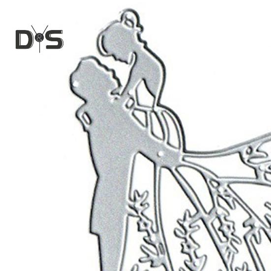 Valentine's Day Couple Metal Cutting Dies DIY Arts Crafts Scrapbooking Wedding Greeting Card Decoration Carbon Steel Embossing Templates Stencils