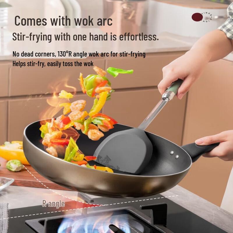 ASD 28cm Non-Stick Wok for Gas Stove