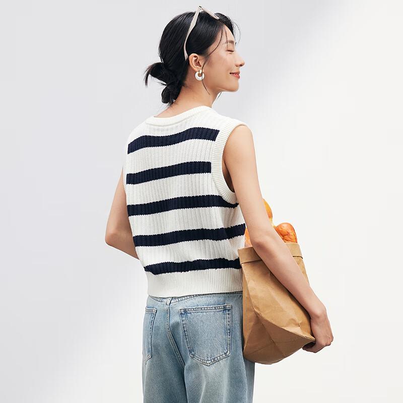 JOY SPEAKER Women's Round Neck Knitted Vest