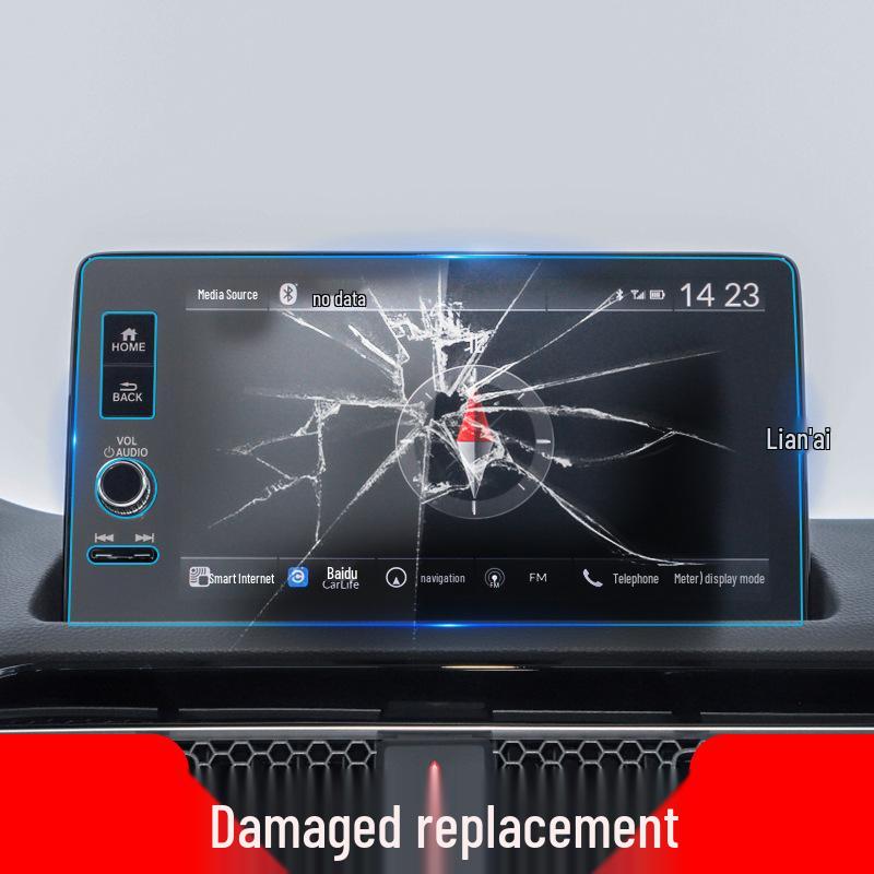 Tempered Glass Screen Protector for 25 Honda Civic Models' Center Console Navigation