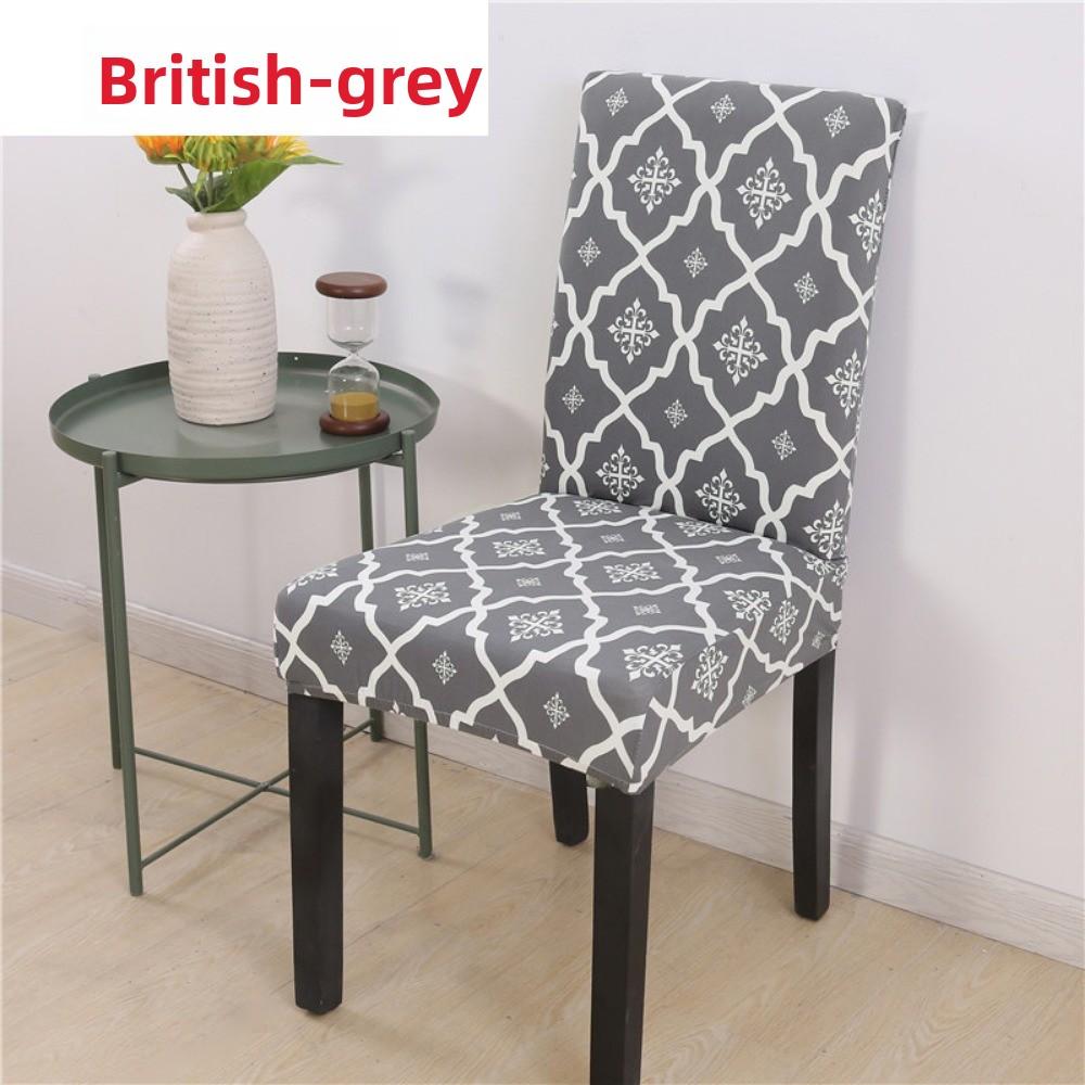 Stretchable Dining Table Chair Cover Christmas Elastic Office Chair Slipcover Simple Seat Cover