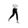 SAUCONY Solid Color Mid Waist Straight Leg Casual Pants Women Bottoms Black SC1239128-1