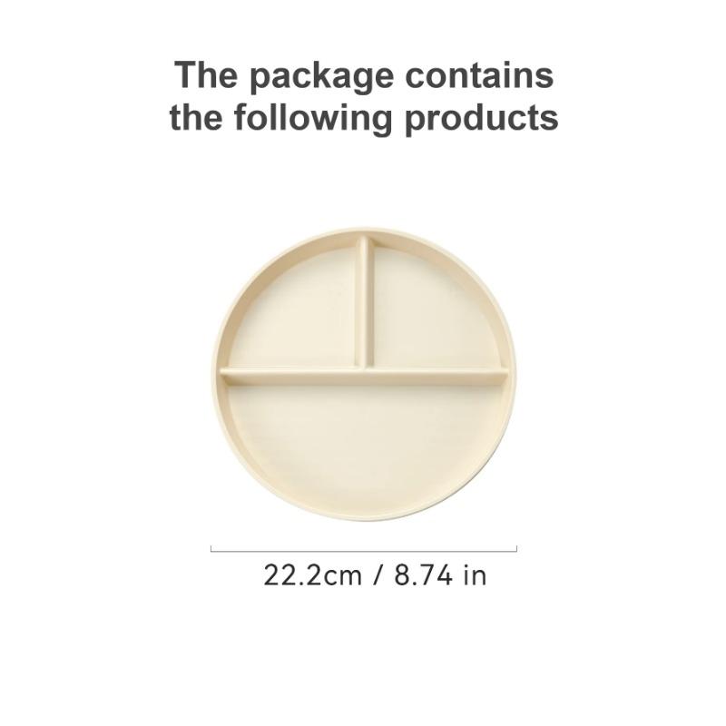 

Порционная контрольная пластина для взрослых женщин, потеря веса, круглая бариатрическая контрольная пластина, многоразовая пластиковая разделенная пластина с 3