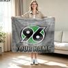 1PC Hannover 96 Custom Name Patterned Flannel Blanket Suitable For All Seasons for Home Decor Warmth and Comfort Gifts Holiday Present