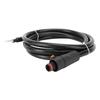 Battery Cable 35mm2 Black Straight Plug and SC35-8 Terminal Battery Power Inverter Cable 1.5m