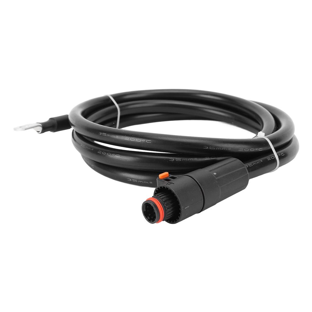 Battery Cable 35mm2 Black Straight Plug and SC35-8 Terminal Battery Power Inverter Cable 1.5m