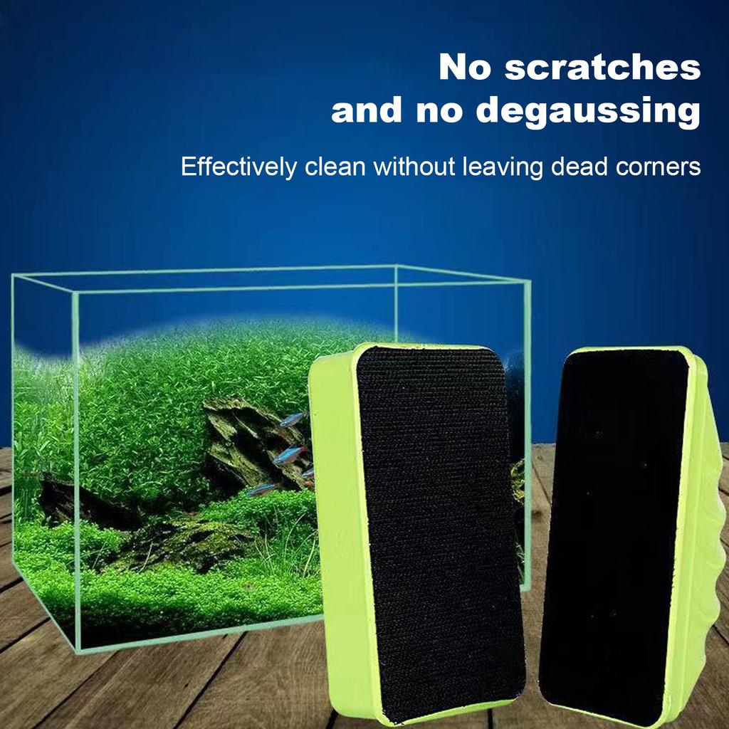 Aquarium Glass Magnetic Cleaner Fish Glass Algae Scrapers Floating Clean Brush