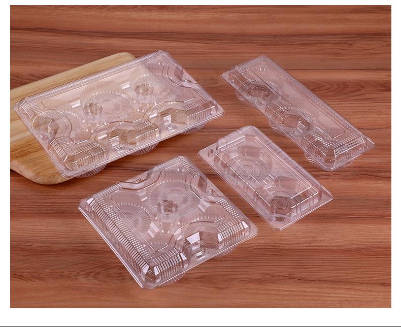 Transparent Disposable Egg Tart Packaging Box - Available in 4-Piece and 8-Piece Sizes