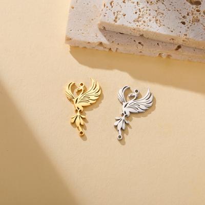 Stainless Steel Phoenix Pendants Fashion Mythical Animal Charms Necklace Bracelets Jewelry Making Accessories Handmade DIY Gifts