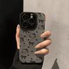 Retro Overturned Fur Cat Suitable for Apple 16promax Mobile Phone Case 14 New Iphone 15 Set Cartoon 1314