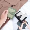 Women's Short Wallet Fashionable Exquisite Contrasting Color Drawstring Ins Style Multi-card Folding Change Purse