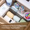 Adjustable Clapboard Drawer Divider Partition DIY Durable Storage Organiser Wardrobe Closet Punch-free Separator