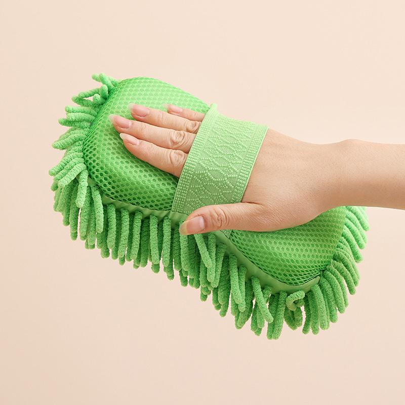 Mikrofaser-Autowaschschwamm, Reinigung von Autopflege-Detailbürsten, Waschhandtuch, Autohandschuhe, Styling-Zubehör