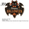 Seasonal Wall Art Black Cat Ghost Door Sign, Halloween Decorative Plaque, Wooden Hanging Scary Signs Vintage Rustic Decor with Jute Rope, Sign