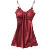 Women Sexy Lace Pad Lingerie Nightwear Underwear Robe Babydoll Sleepwear Dress