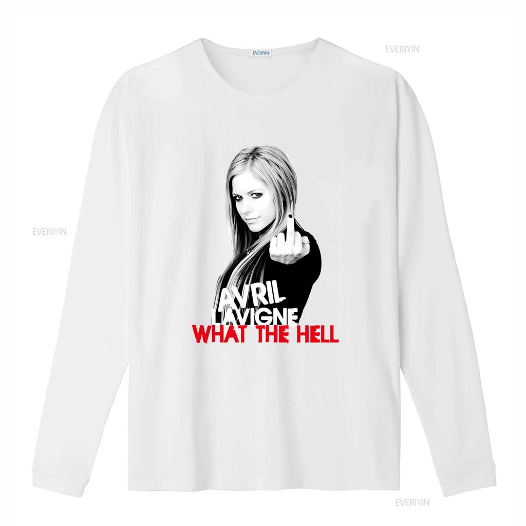 Avril Lavigne What The Hell T-Shirt Kanadische Sängerin Inspiriertes Design für Fans vintage gewaschen Grafik Streetwear Designer Kleidung