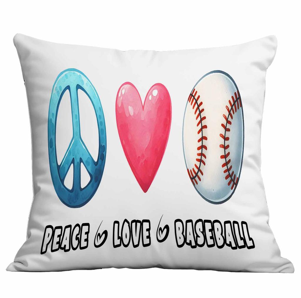 New Baseball Peripheral Printed Pillowcase Home Living Room Sofa Pillowcase Cushion Cover