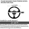 Couvre-volant automatique universel Couvre-volant robuste en cuir véritable 38 cm / 15 pouces Couvre-volant antidérapant Couvre-volant Pr