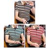 ROMON Men's Slim Fit Striped Polo Shirt