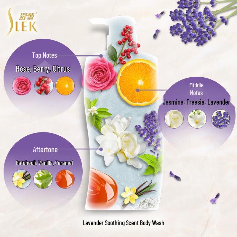 Shu Lei Lavender Soothing Shower Gel 2x1L Pack