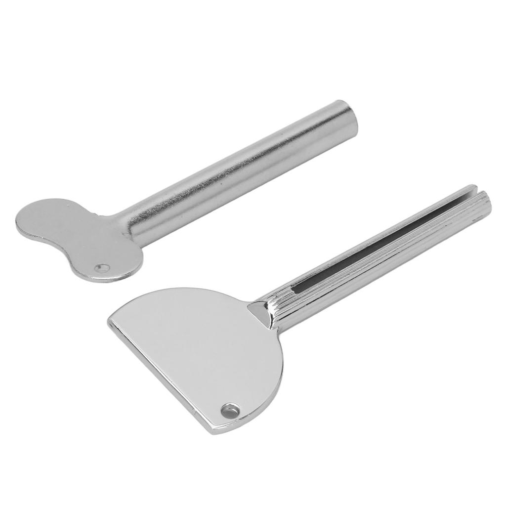 2pcs Toothpaste Tube Squeezer Saves Paste Rolling Stainless Steel Toothpaste Squeezer Dispenser