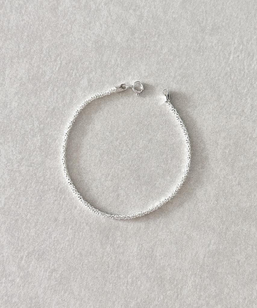 Code.H (Silver 925) Shiny Knit Chain Bracelet