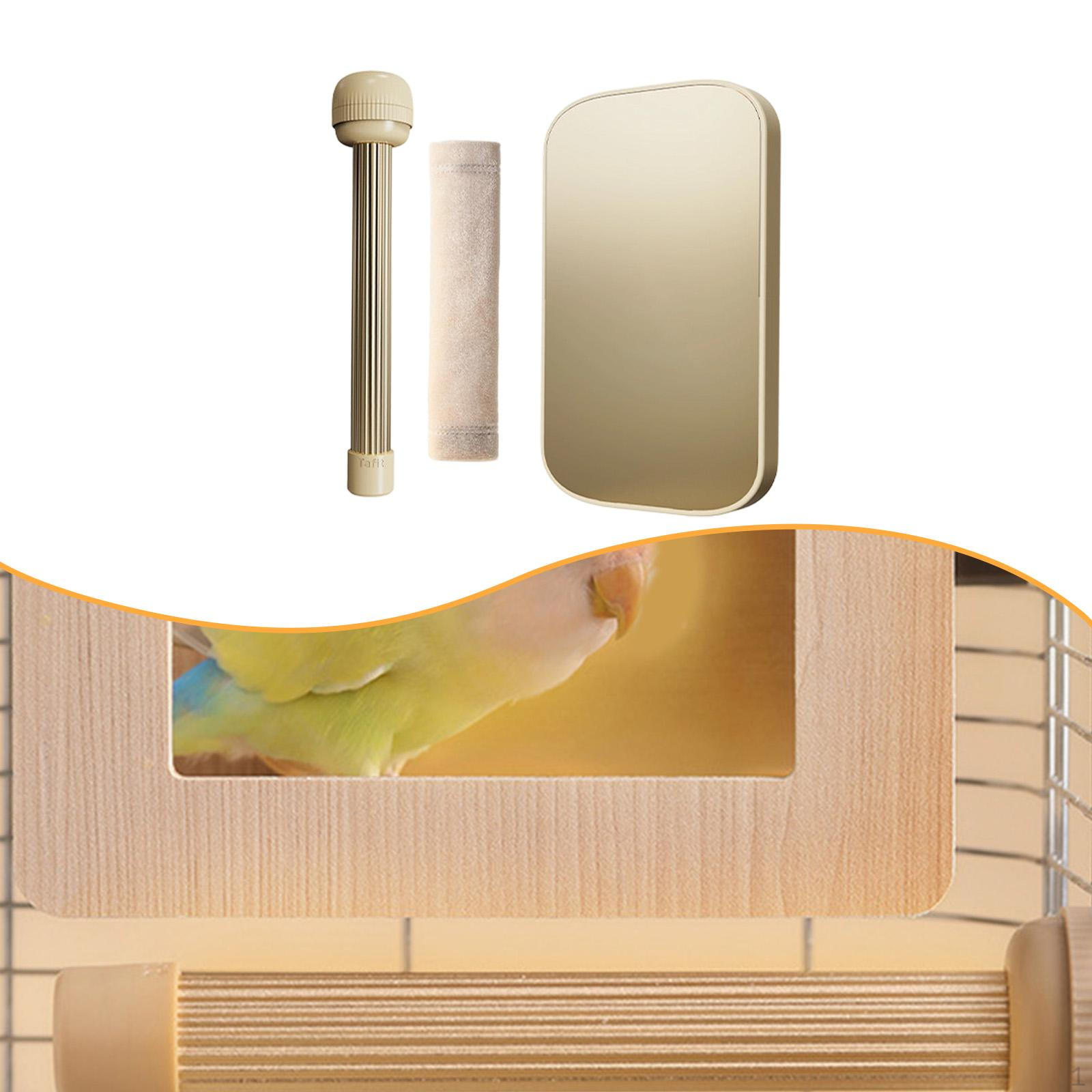 

Bird Cage Heater Heated Perch Set Winter Warming Equipment Compact Anti Bite Warmer for