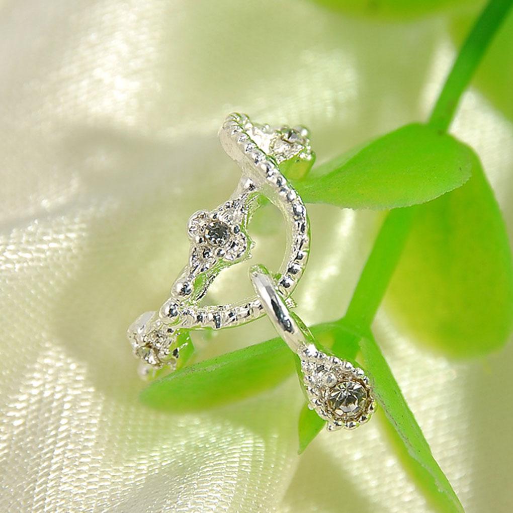 Women Ear Clip Party Wedding Girls Jewelry Decorative Decoration Sister Mother Girlfriend Friendship Sparkling Pendant