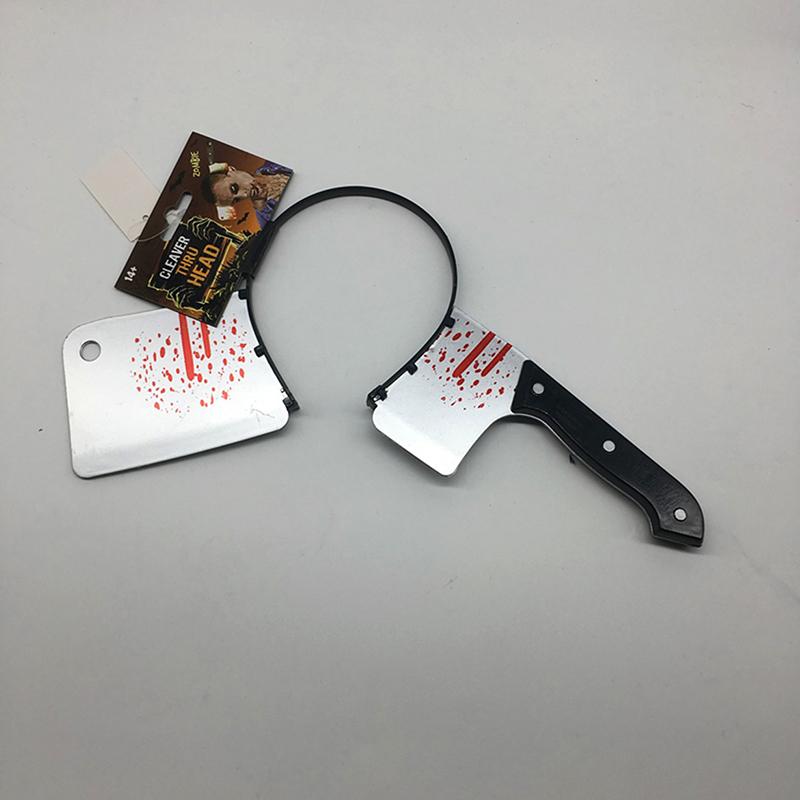Halloween Headbands Plastic Simulation Headwear Cosplay Pranks Funny Scary Headwear Performance Props Dance Costumes