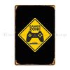 Gamer Alert Metal Signs Painting Home Garage Custom Wall Decor Tin Sign Poster