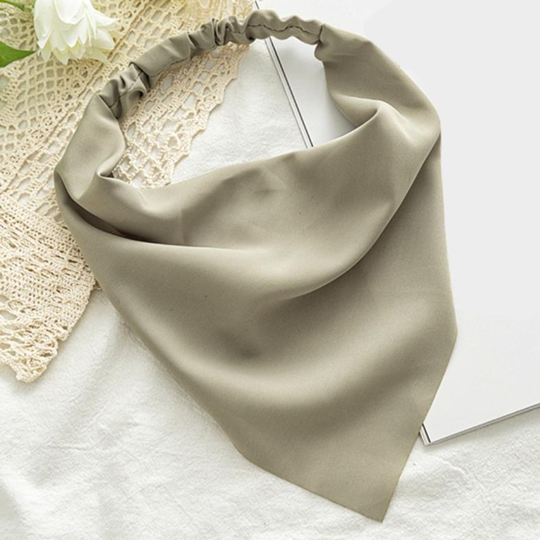 Chiffon Triangle Scarf Headband - Elastic Boho Hair Accessory for Women, Versatile Bandana & Neck Scarf for Casual Style
