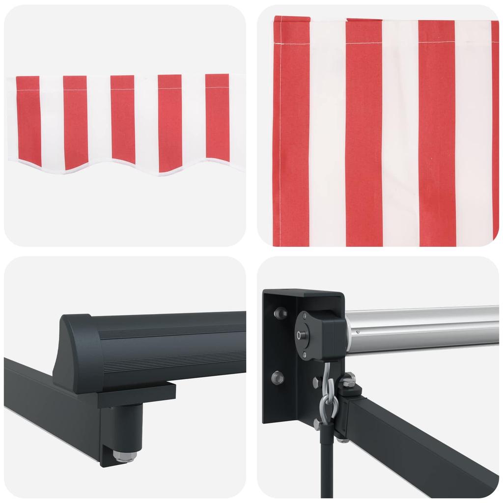 Manual Articulated Arm Awning with LEDs 3 X 2.5 M