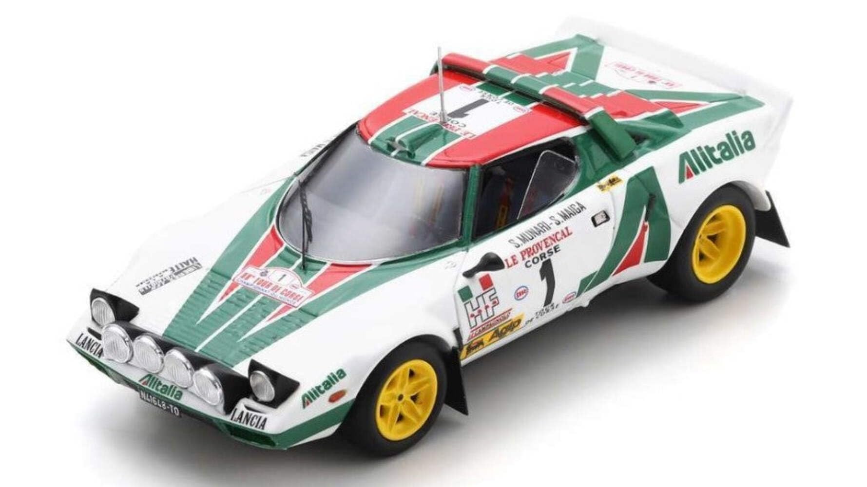 

Spark Lancia Stratos HF 1976 Победитель ралли Тур де Корс Maiga 1/43 #1 S. Мунари/С.